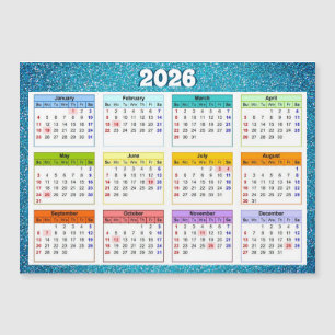 2026 Magnetisk kalender
