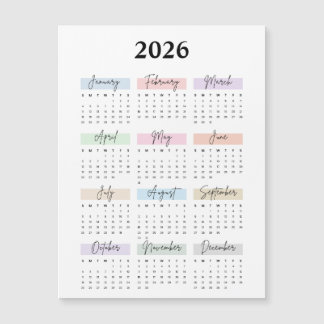 2026 magnetkalender