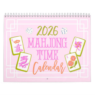 2026 Mahjong Tids Väggkalender Kalender