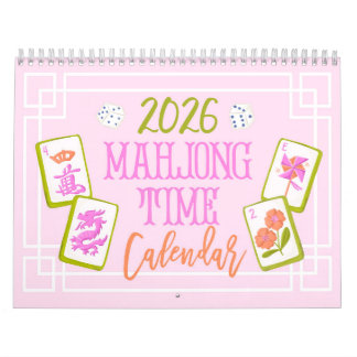 2026 Mahjong Tids Väggkalender Kalender