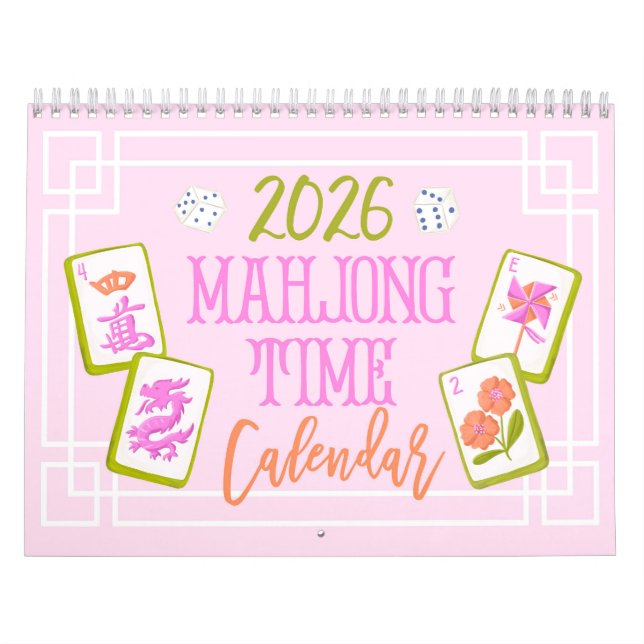 2026 Mahjong Tids Väggkalender Kalender (Omslag)