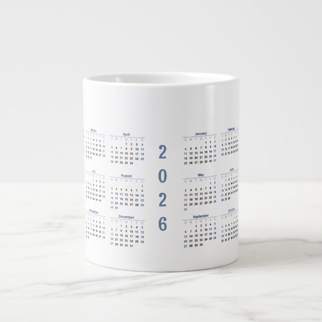2026 Månadskalender  Jumbo Mugg (Framsidan)