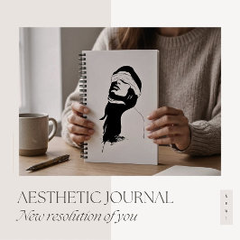 2026 Minimalistisk Silhuett Journal för Reflektion