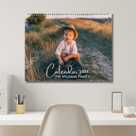 2026 Modern Anpassningsbar Photo Skapar din egen f Kalender