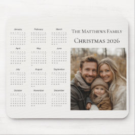 2026 Modern Christmas Photo Calendar Musmatta