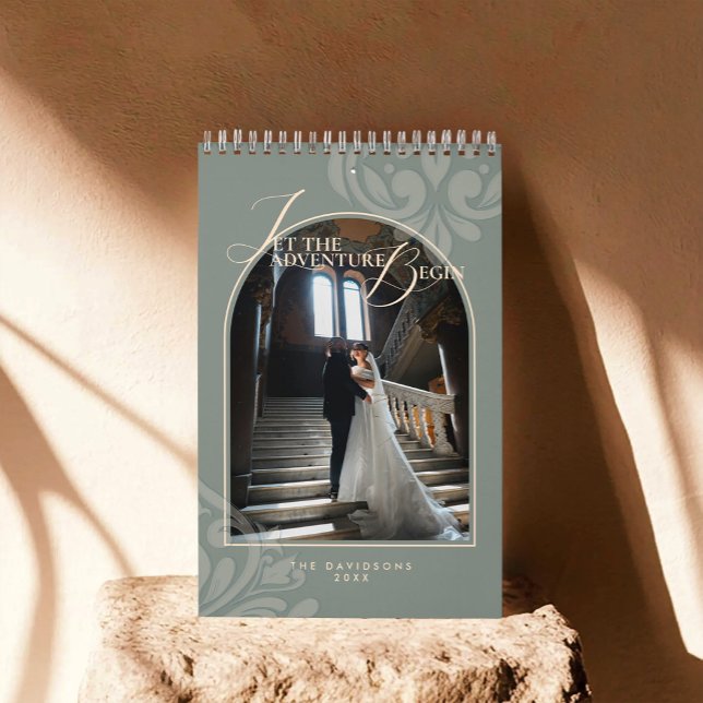 2026 Modern Classic Sage Damask Chic Par Kalender (Skapare uppladdad)
