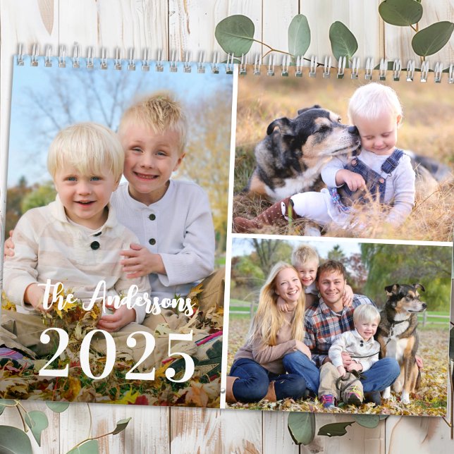 2026 Modern fotokollage med enkel Anpassningsbar - Kalender (Skapare uppladdad)