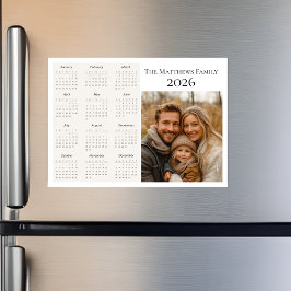 2026 Modern Landskaps Semester Fotokalender