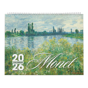 2026 Monet Art Väggkalender – Impressionistisk Mäs Kalender