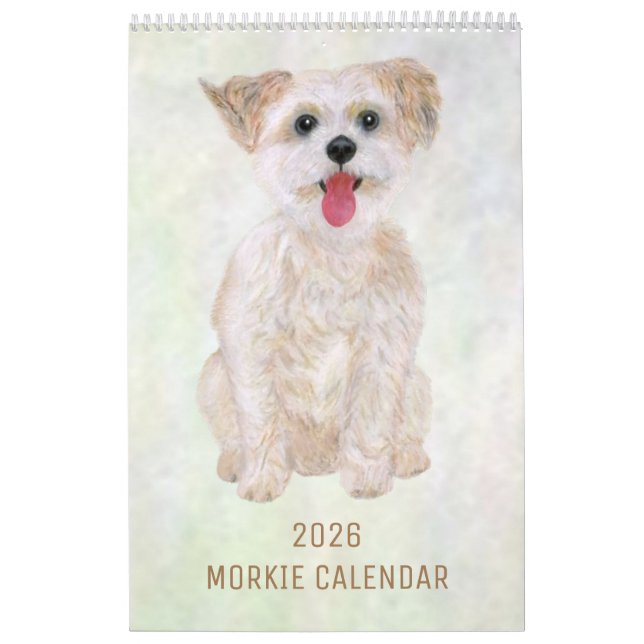 2026 Morkie Hundkalender Kalender (Omslag)