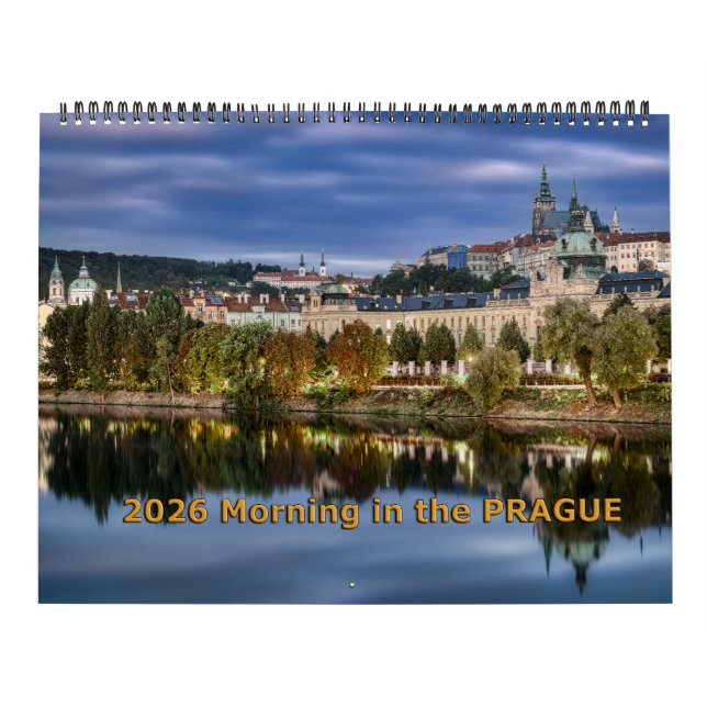 2026 Morning in the Prague Calendar Kalender (Omslag)