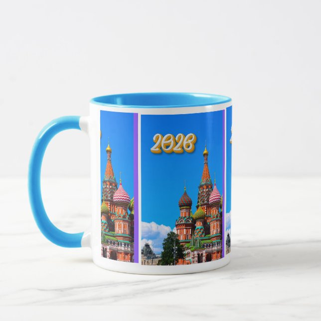 “2026 – Moskvas färger” Mugg (Vänster)