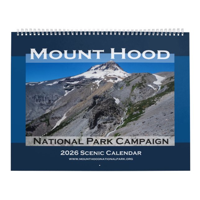 2026 Mount Hood National Park Kampanjkalender Kalender (Omslag)