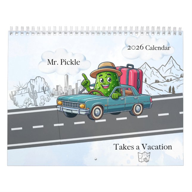 2026 Mr Pickle tar en semester  Kalender (Omslag)