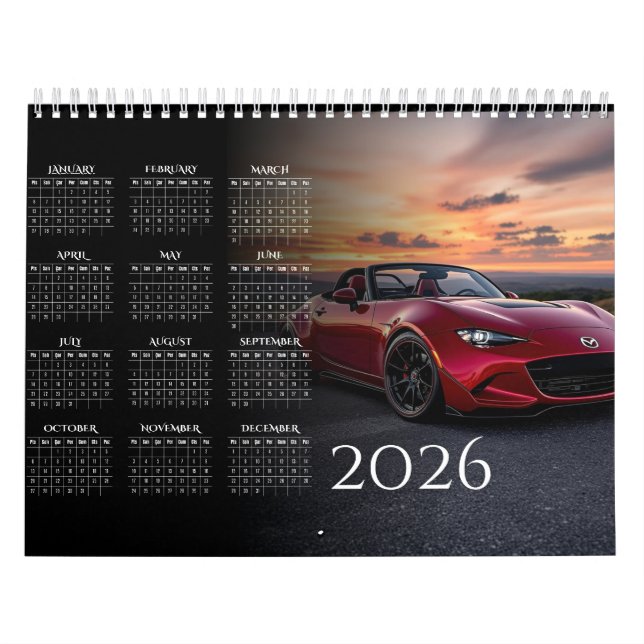 2026 MX-5 Miata Vol 2 Calendar Kalender (Omslag)