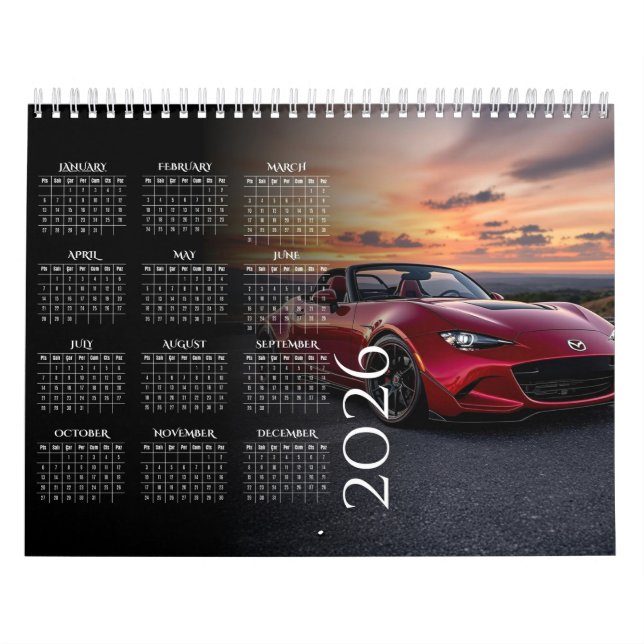 2026 MX-5 Miata Vol 2 Calendar Kalender (Omslag)