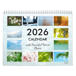 2026 Naturfotografi Väggkalender Kalender