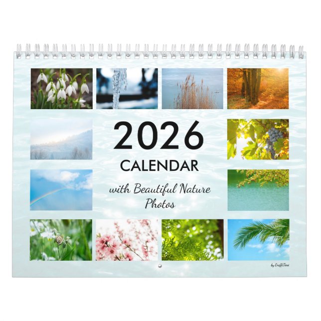 2026 Naturfotografi Väggkalender Kalender (Omslag)