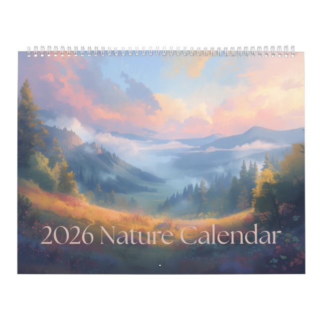 2026 Naturkalender: Ett år i naturen Kalender (Omslag)