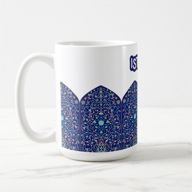 2026 New Istanbul Turkey Souvenir Blue Kaffemugg (Vänster)