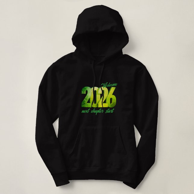 2026 NEW YEAR ADULT PULLOVER HOODIE T SHIRT (Design framsida)