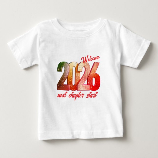 2026 NEW YEAR BABY FINE JERSEY T-SHIRT (Framsida)