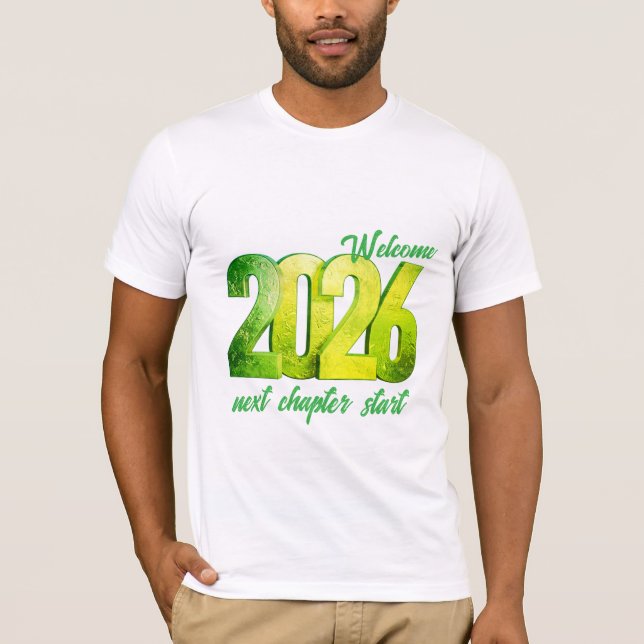 2026 NEW YEAR BELLA+CANVAS JERSEY SHORT SLEEVE T SHIRT (Framsida)