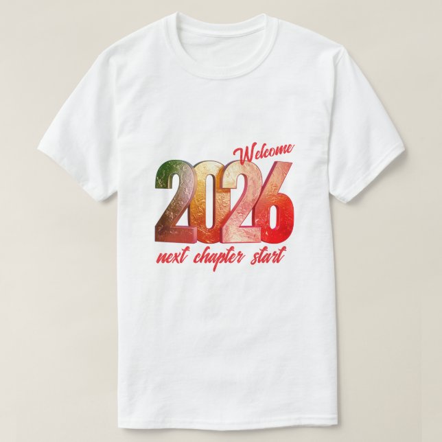 2026 NEW YEAR MENS BASIC T SHIRT (Design framsida)