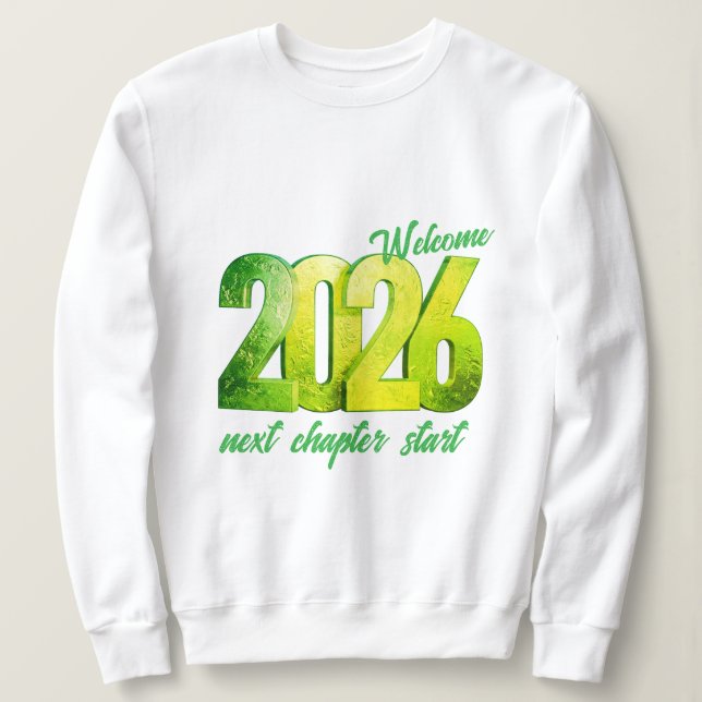 2026 NEW YEAR WOMENS BASIC SWEATSHIRT T SHIRT (Design framsida)