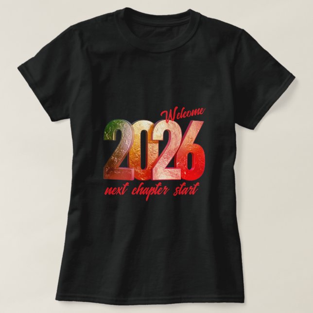 2026 NEW YEAR WOMENS BASIC T-SHIRT (Design framsida)