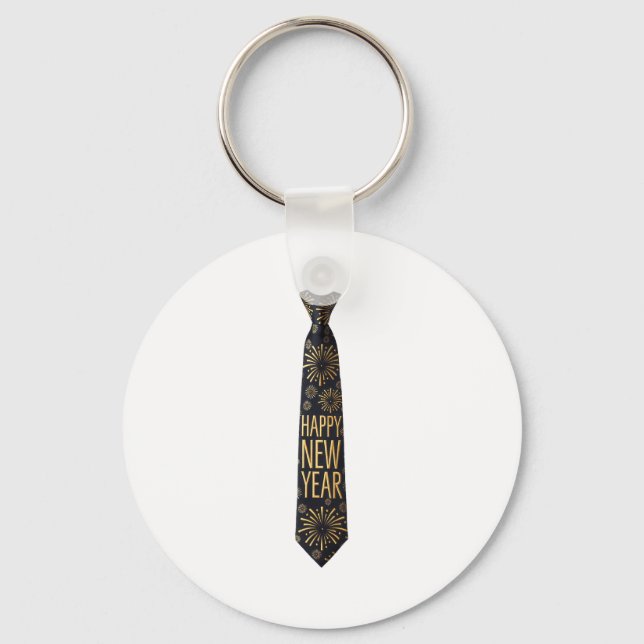 2026 New Year's Party Funny Fireworks Party New Ye Nyckelring (Framsida)