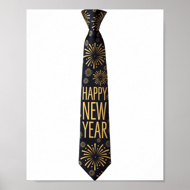 2026 New Year's Party Funny Fireworks Party New Ye Poster (Framsidan)