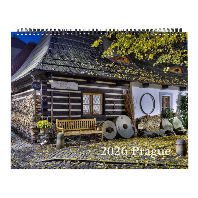 2026 Night Wandering Around Prague Castle Calendar Kalender (Omslag)