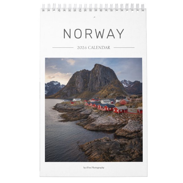 2026 Norge liggande foto Kalender (Omslag)