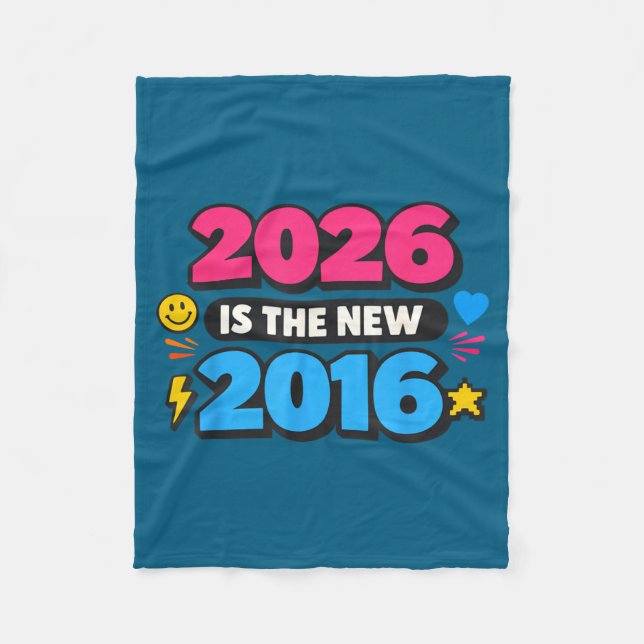 2026 Ny 2016 Internet Nostalgi Design Fleecefilt (Framsidan)