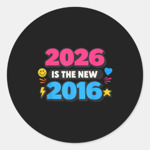2026 Ny 2016 Internet Nostalgi Runt Klistermärke