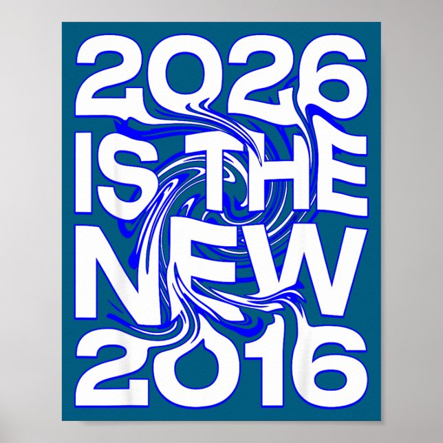 2026 Ny 2016 Retro Framtid Illustration Poster (Framsidan)