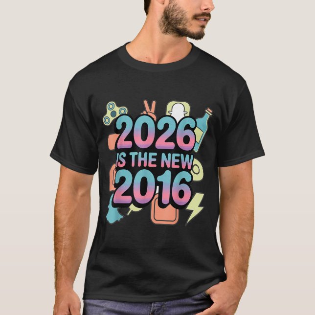 2026 Ny 2016 Retro Nostalgi T Shirt (Framsida)