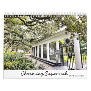 2026 Ny Charming Savannah Kalender
