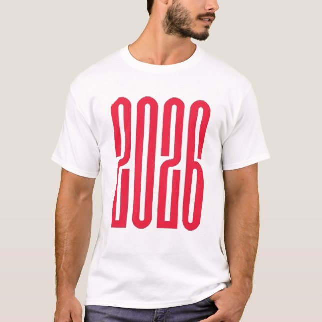 2026 Ny Grundläggande T-Shirt För Män  (Framsida)