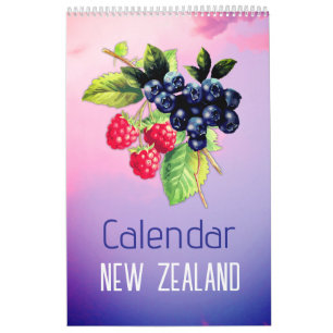 2026 Nya Zeelands kalender med evenemang och Helgd