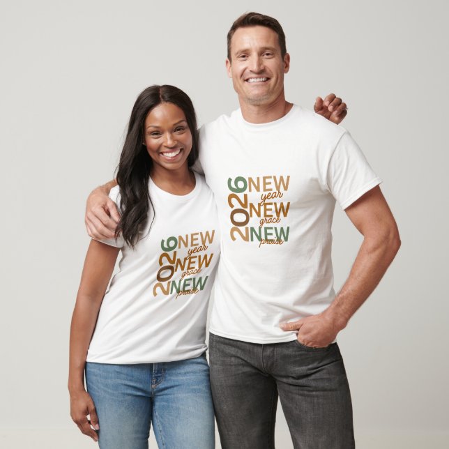2026 Nyårstro Citat – Ny Nåde Ny Lovsång D T Shirt (Unisex)