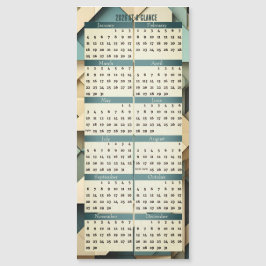 2026 Översigtskalender Magnetisk Kort