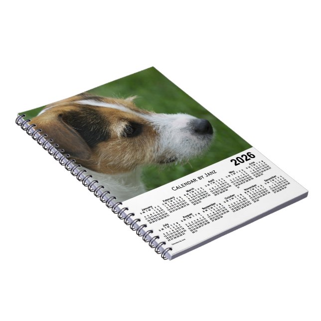 2026 Parson Russell Terrier Calendar av Janz Anteckningsbok (Högra Sidan)