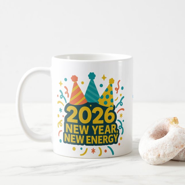 2026 Party Hat Fun Kaffemugg (Med munk)