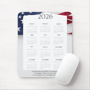 2026 Patriotisk Mini Kalender Musmatta