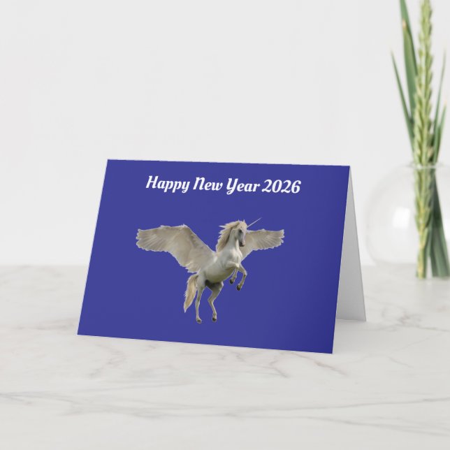 2026 Pegasus Holiday Card Helgkort (Framsida)