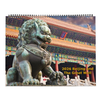 2026 Peking och den stora muren Kalender