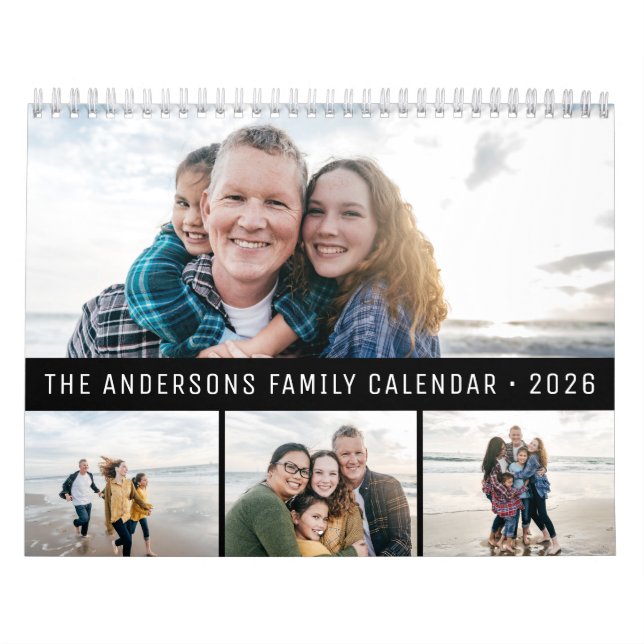 2026 Personalized Family Simple Minimalist  Kalender (Omslag)