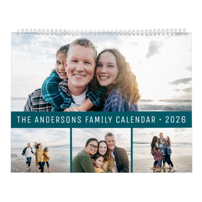 2026 Personalized Family Simple Minimalist  Kalender (Omslag)